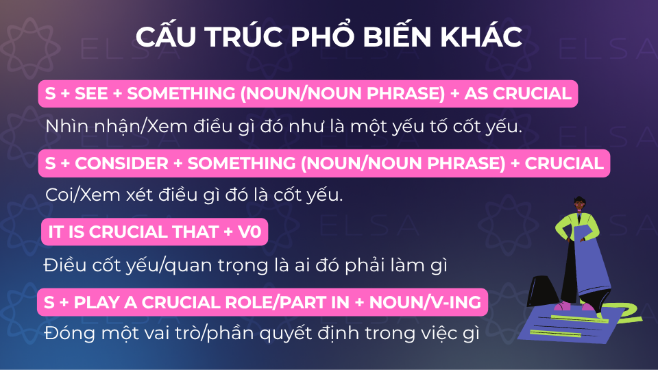 Các cấu trúc phổ biến khác với crucial Các cấu trúc phổ biến khác với crucial