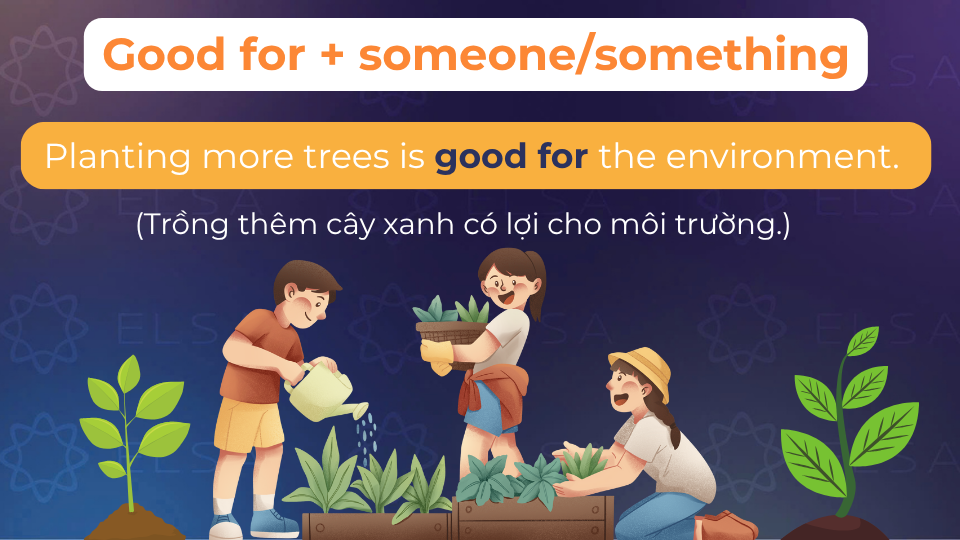 Câu ví dụ cấu trúc good for