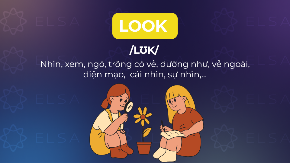 Look nghĩa là nhìn, xem, ngó Look nghĩa là nhìn, xem, ngó
