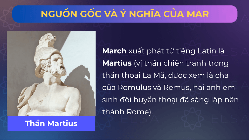 March có nguồn gốc từ thời La Mã cổ đại