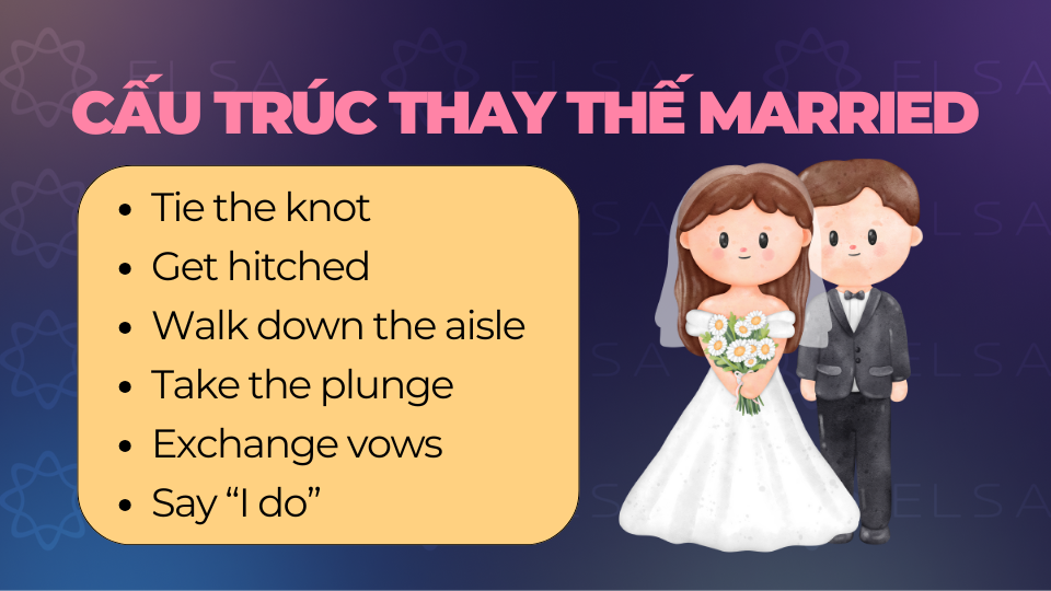 Cấu trúc thay thế cho Married Cấu trúc thay thế cho Married