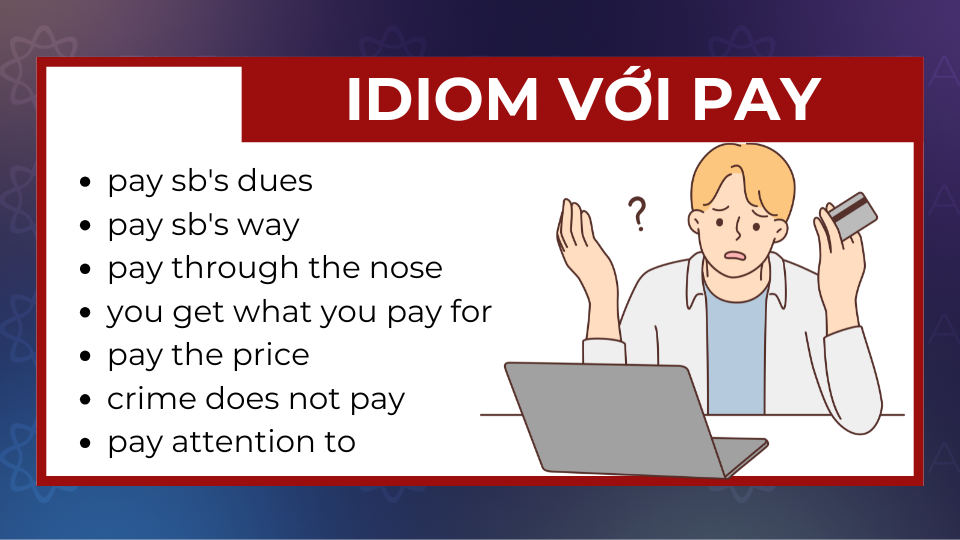 Idioms với pay