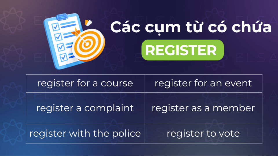 Các cụm từ có chứa register Các cụm từ có chứa register