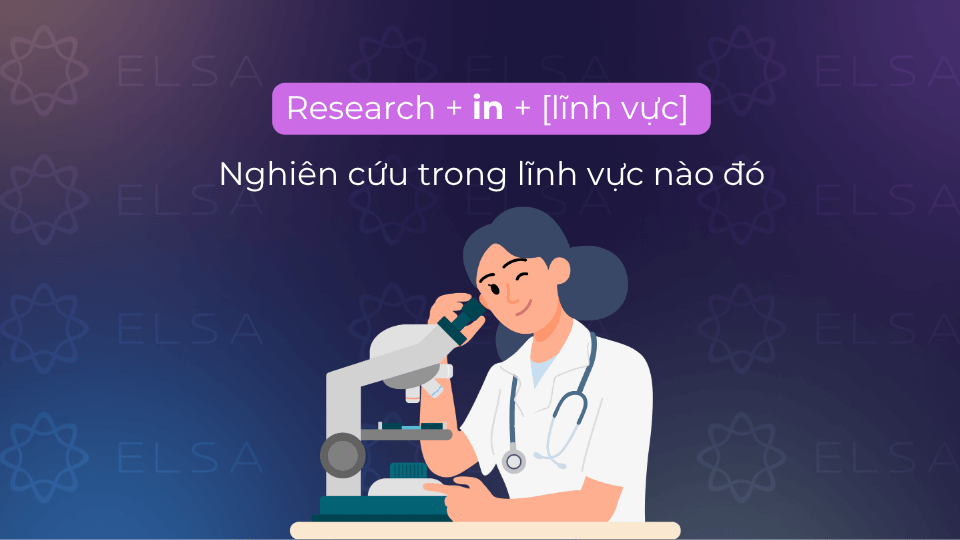 Cấu trúc research đi với in