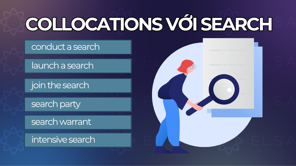 Collocations với search Collocations với search