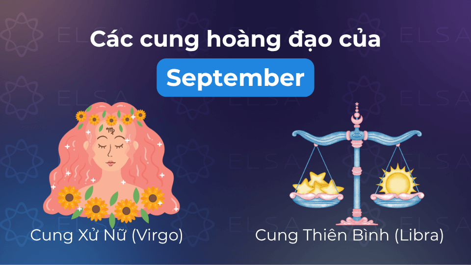Các cung hoàng đạo của September Các cung hoàng đạo của September
