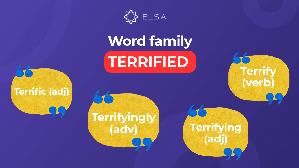 Word family terrified