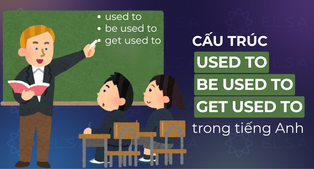 Cấu trúc used to, be used to, get used to trong tiếng Anh