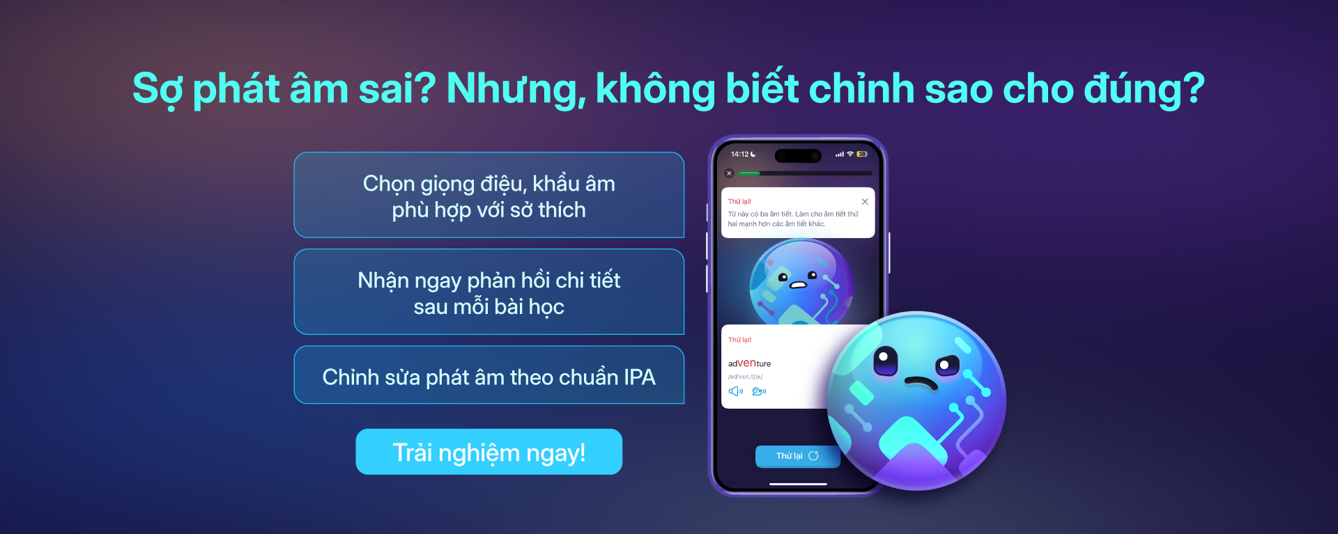 Luyện phát âm tiếng Anh cùng ELSA Speak – chỉnh giọng chuẩn IPA, phản hồi chi tiết ngay sau mỗi bài học