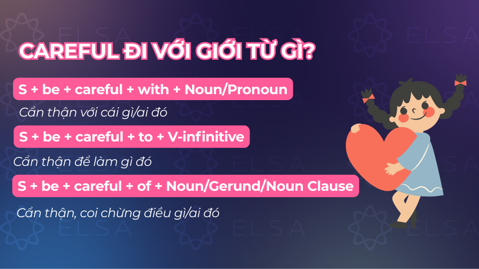 Cấu trúc careful đi với giới từ with, to, of Cấu trúc careful đi với giới từ with, to, of