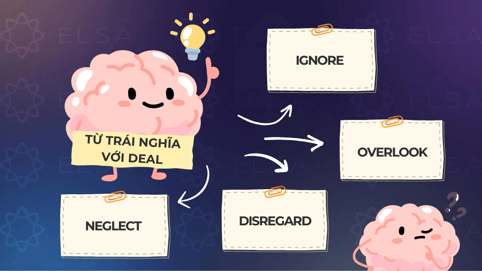 Một số từ trái nghĩa với deal