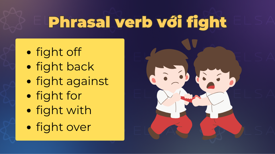 Phrasal verb với fight