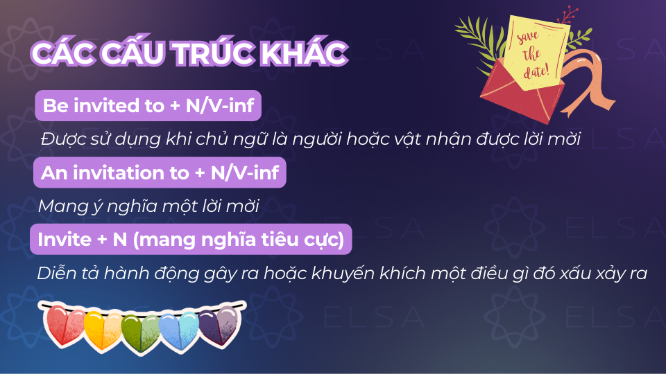 Các cấu trúc khác với invite Các cấu trúc khác với invite