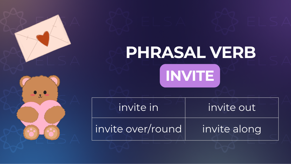 Các phrasal verb với invite Các phrasal verb với invite