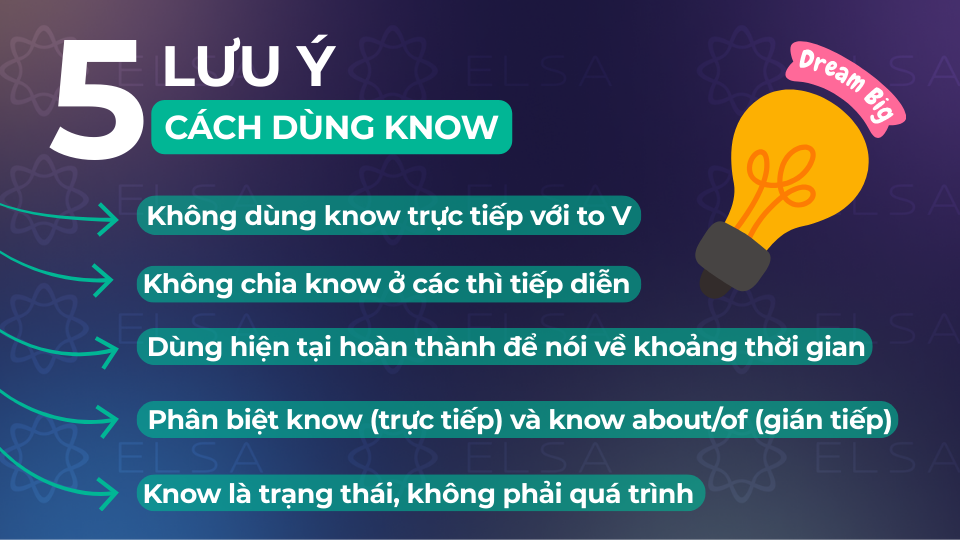5 lưu ý khi dùng know trong tiếng anh 5 lưu ý khi dùng know trong tiếng anh
