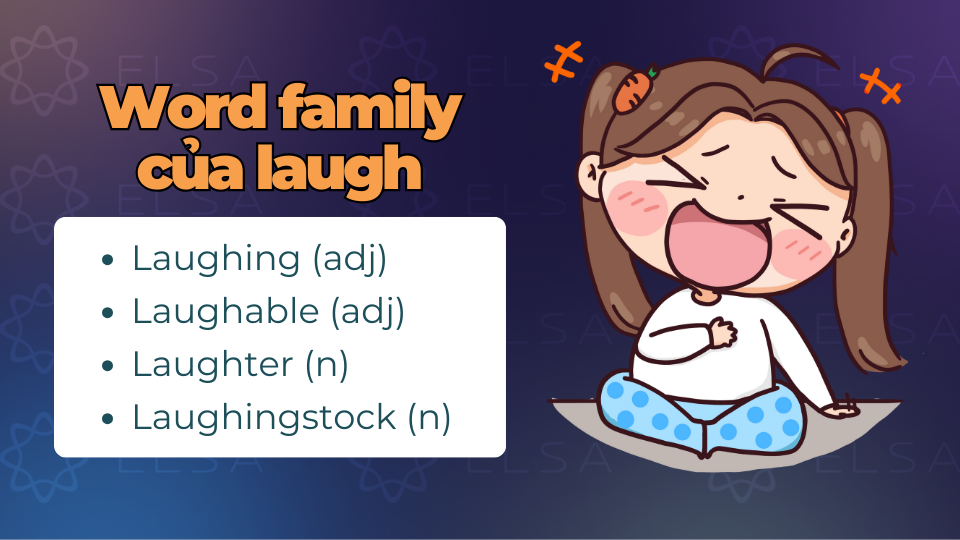 Word family của laugh Word family của laugh