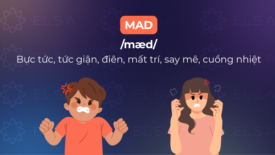 Mad là gì? Định nghĩa Mad là gì trong tiếng Anh