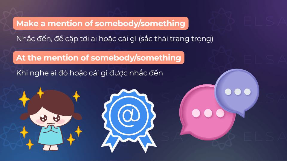 Cấu trúc mention đi với giới từ of