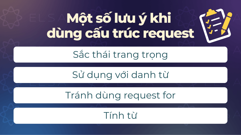 Một số lưu ý khi dùng cấu trúc request Một số lưu ý khi dùng cấu trúc request