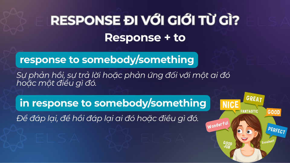 Các cấu trúc response đi với giới từ to Các cấu trúc response đi với giới từ to