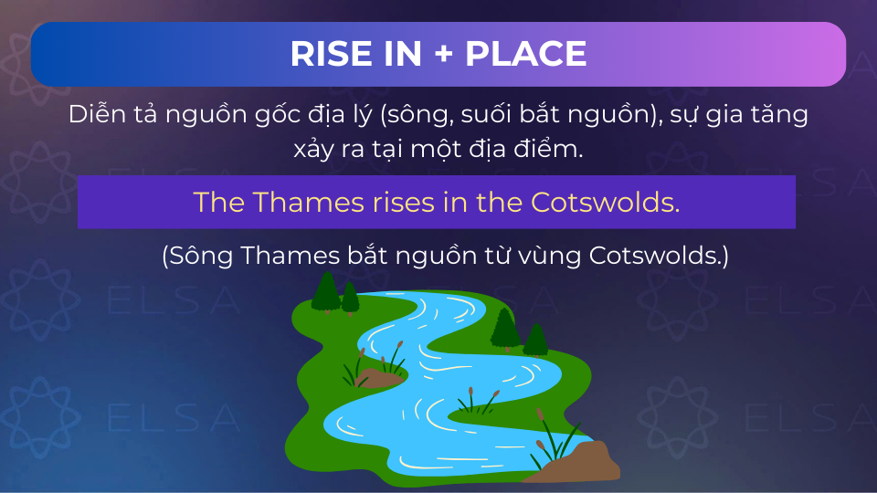 Câu ví dụ rise in