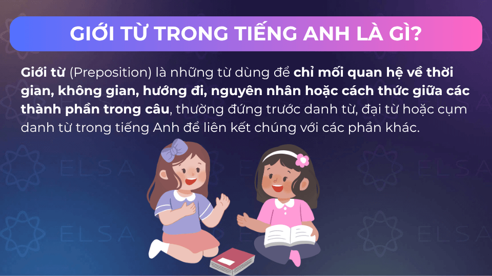 Giới từ kết nối các phần trong câu