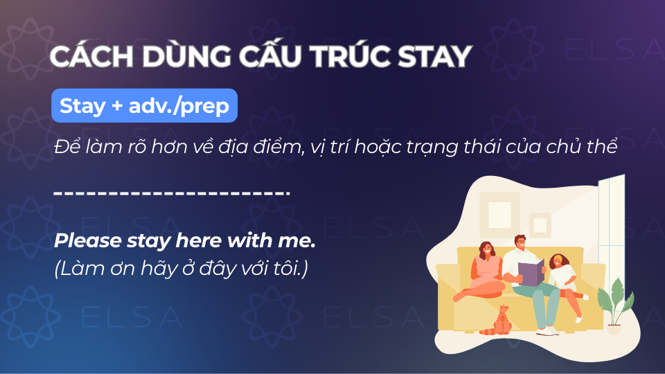 Cấu trúc stay + adv./prep. Cấu trúc stay + adv./prep.