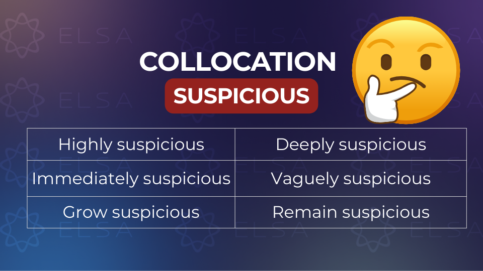Một số từ collocation đi với suspicious Một số từ collocation đi với suspicious