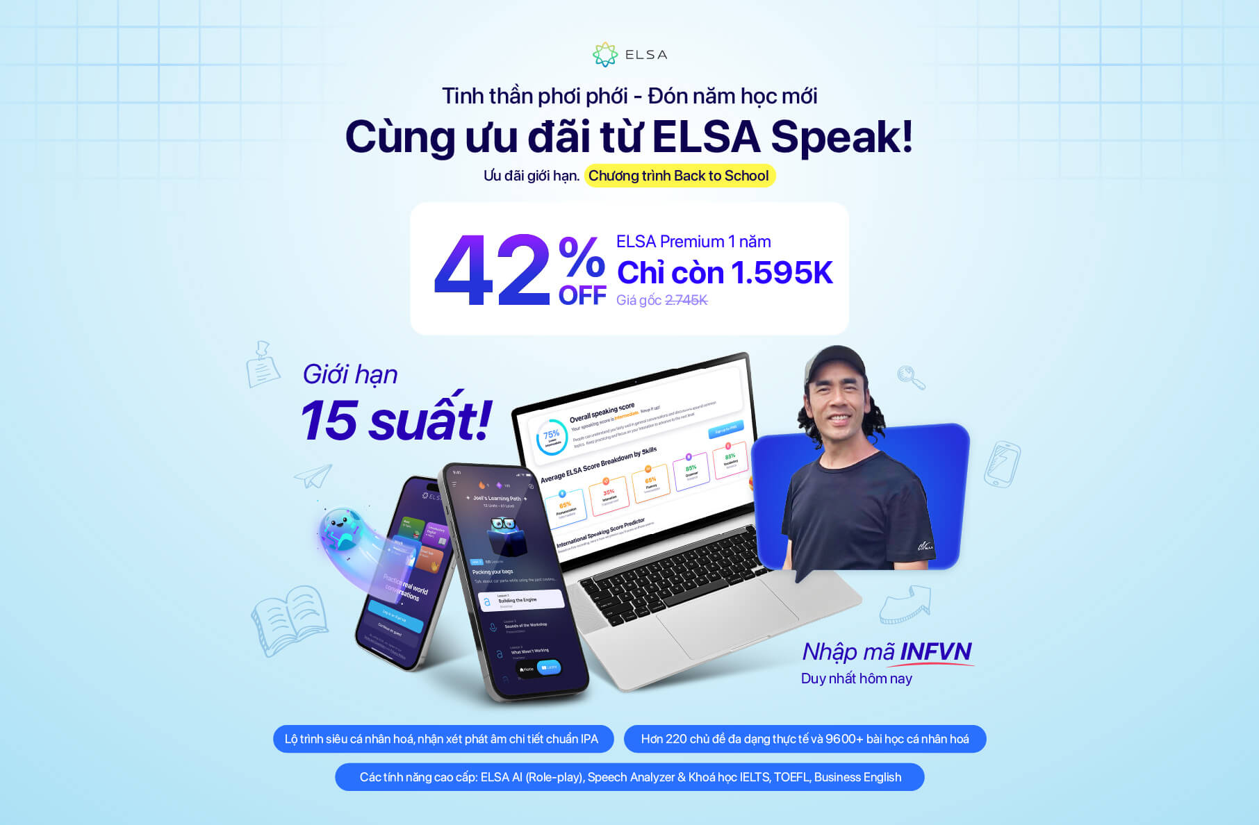 ELSA Premium 1 năm