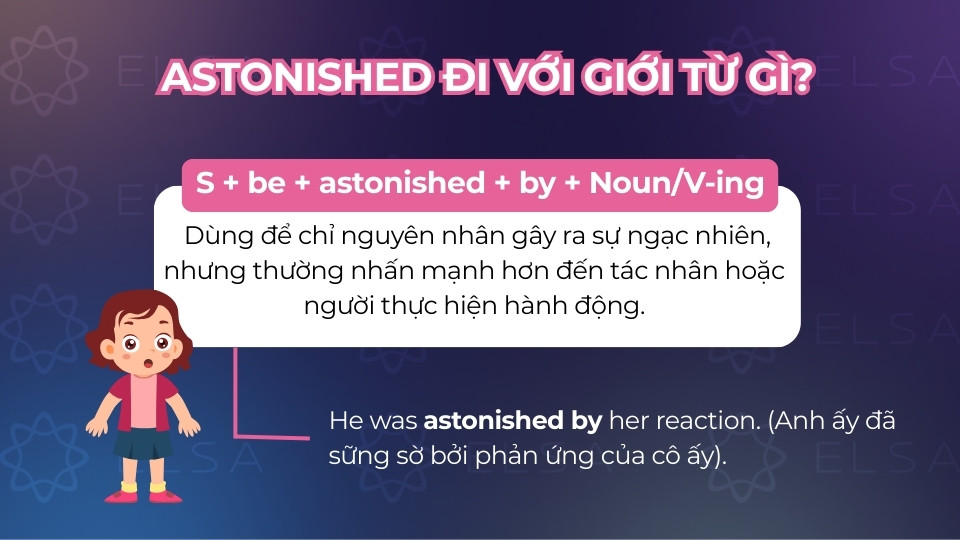 Cấu trúc astonished đi với giới từ by Cấu trúc astonished đi với giới từ by