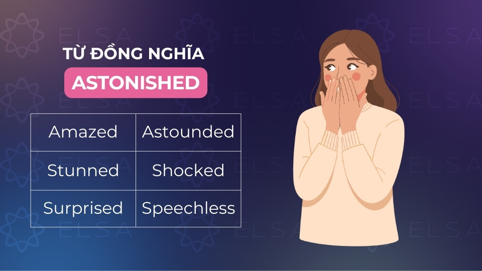 Các từ đồng nghĩa với astonished thông dụng Các từ đồng nghĩa với astonished thông dụng
