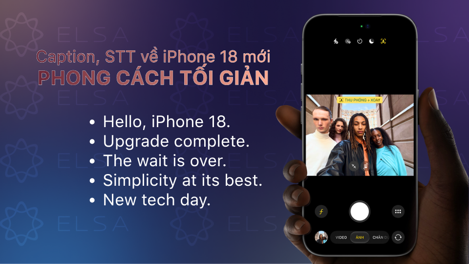 Caption khoe iPhone 18 theo phong cách tối giản
(Nguồn ảnh sản phẩm: Apple.com)