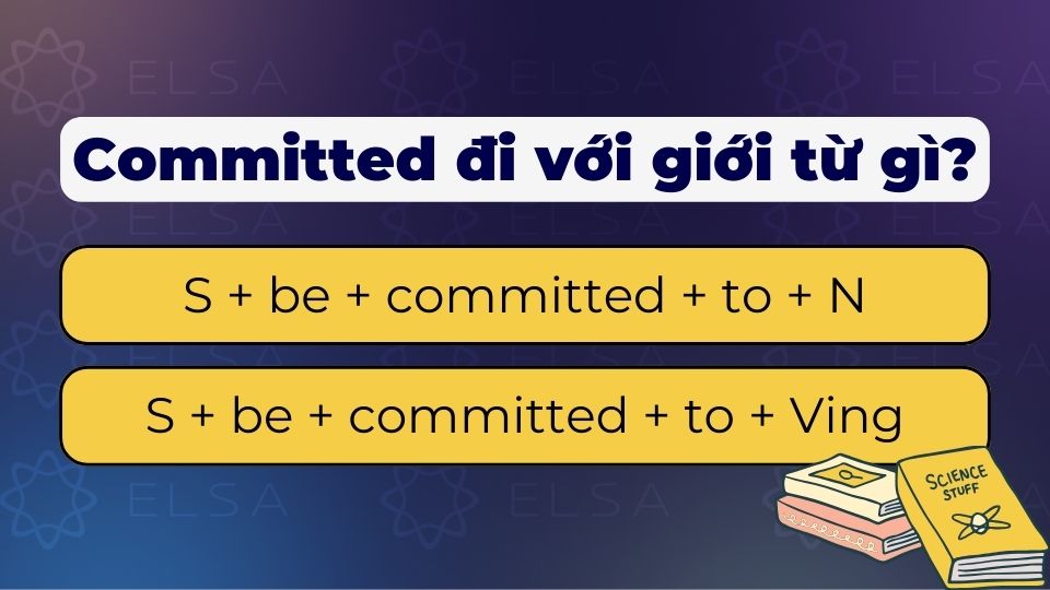 Committed đi với giới từ to