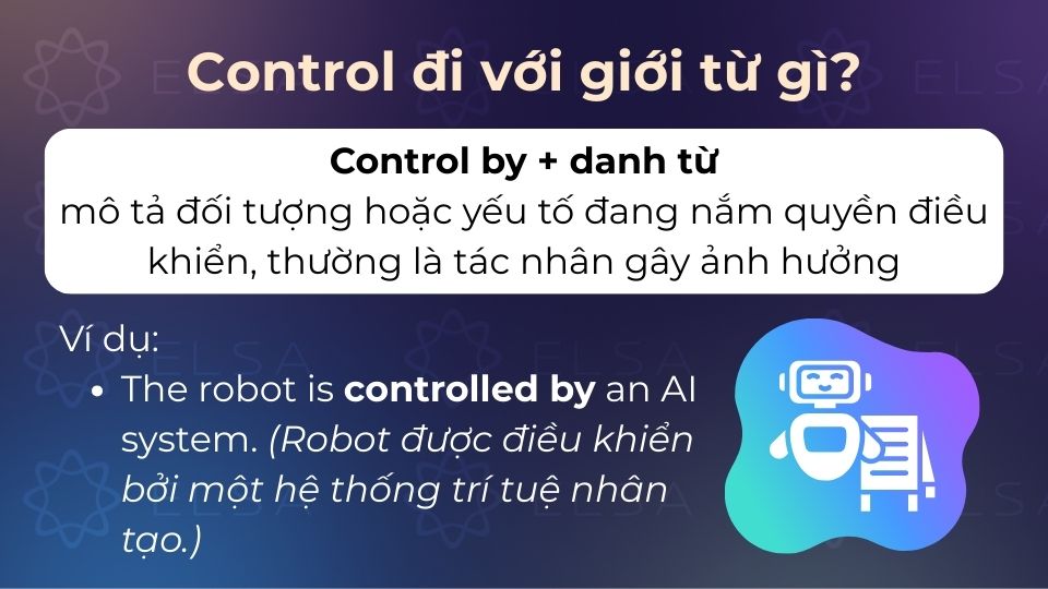 Control + by dùng để mô tả đối tượng hoặc yếu tố đang nắm quyền điều khiển