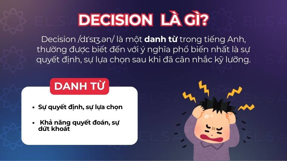 Decision có nghĩa là gì? Định nghĩa Decision có nghĩa là gì trong tiếng Anh