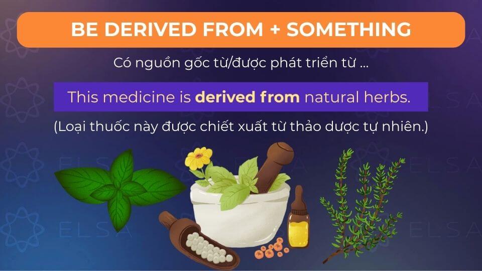 Câu ví dụ dạng bị động derived