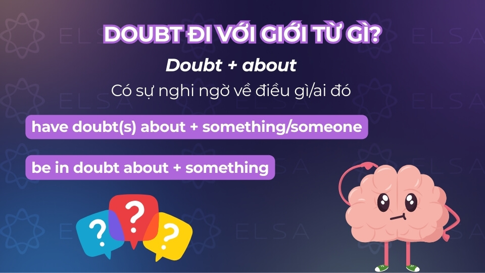 Cấu trúc doubt đi với giới từ about