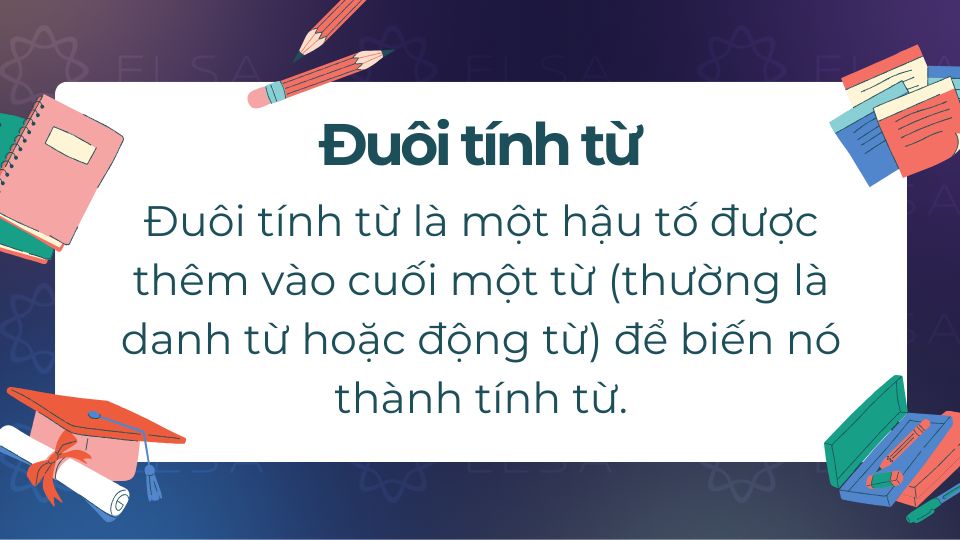 Đuôi tính từ là gì?