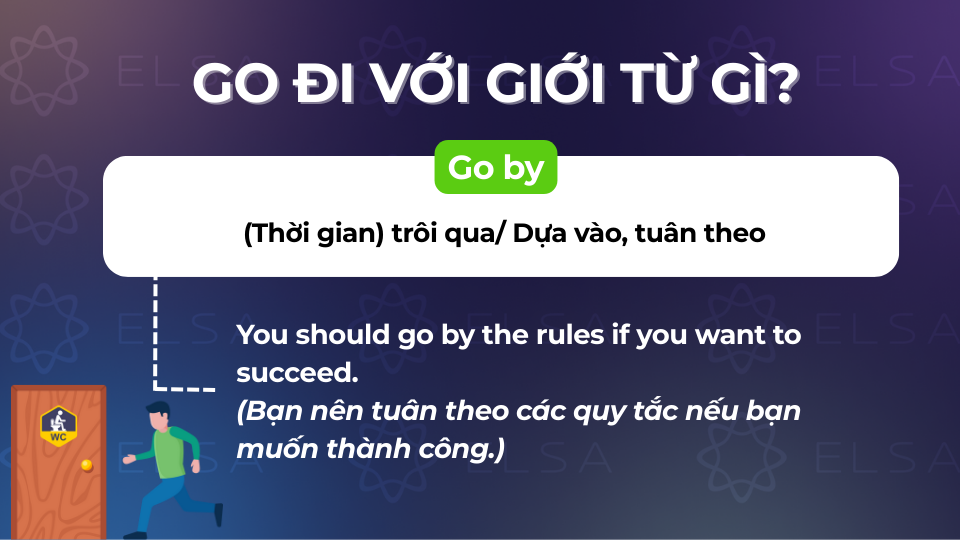 Cấu trúc go đi với giới từ by