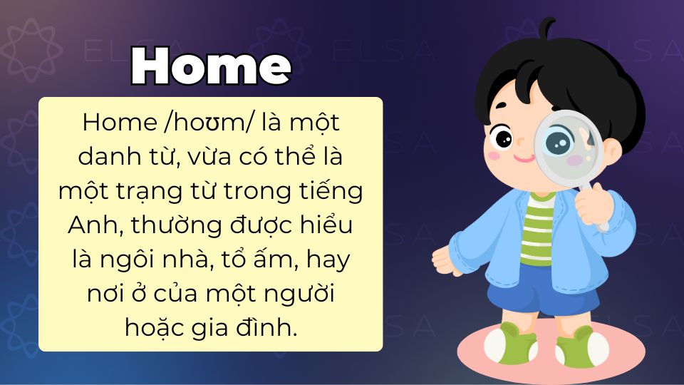 Home vừa có thể là danh từ vừa có thể là trạng từ Home vừa có thể là danh từ vừa có thể là trạng từ