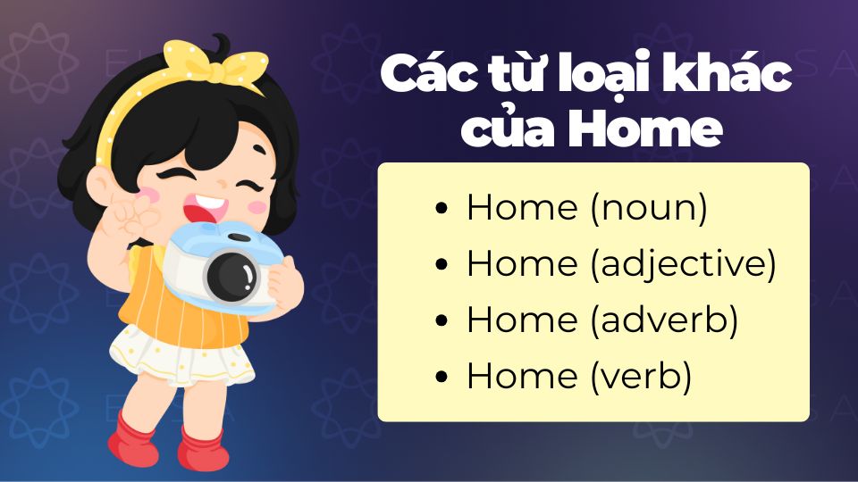 Các từ loại khác của Home Các từ loại khác của Home