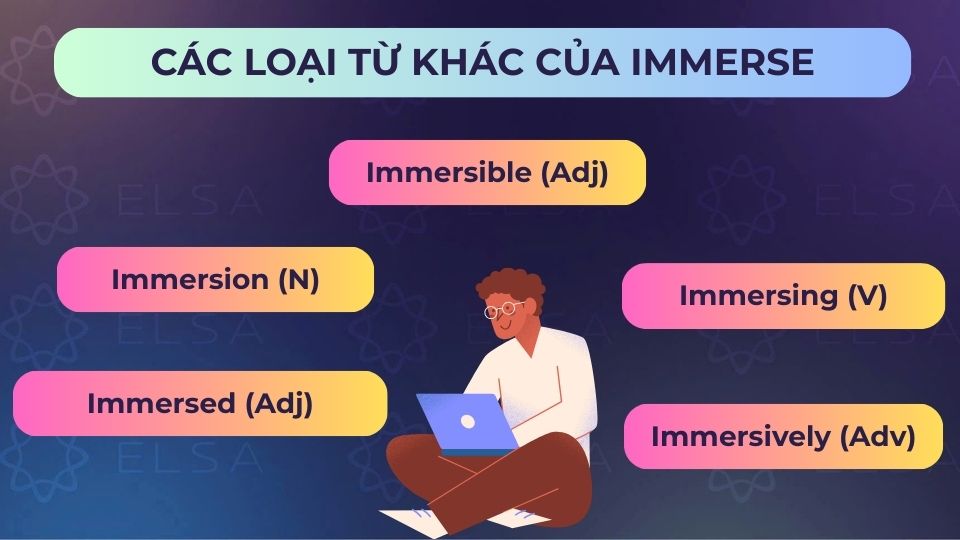 Một số loại từ khác của Immerse