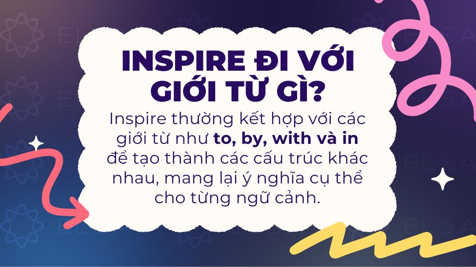 Inspire đi với giới từ gì? Inspire đi với giới từ to, by, with và in