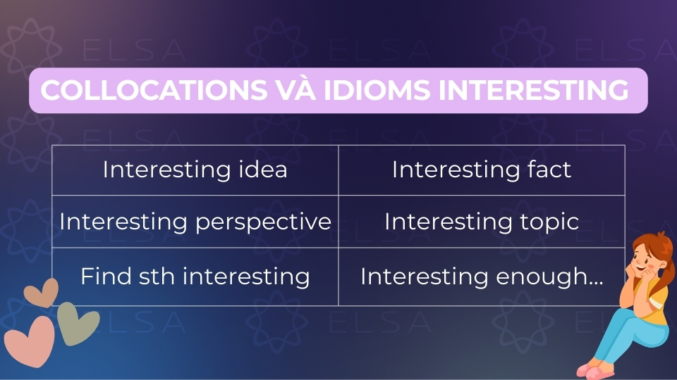 Các collocations, idioms phổ biến với Interesting Các collocations, idioms phổ biến với Interesting