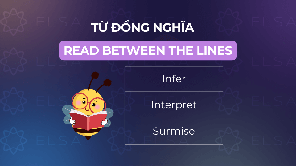 Từ, cụm từ đồng nghĩa với Read between the lines Từ, cụm từ đồng nghĩa với read between the lines