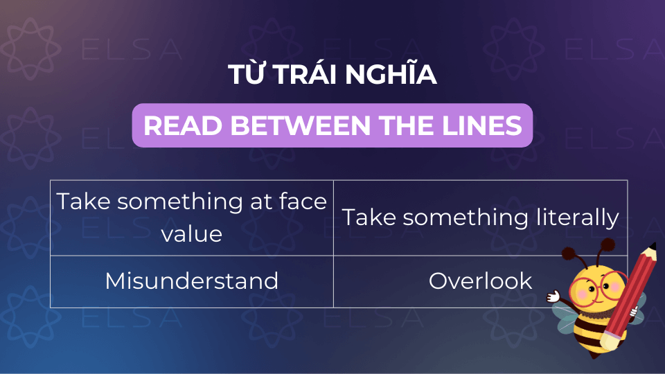 Từ, cụm từ trái nghĩa với Read between the lines Từ, cụm từ trái nghĩa với Read between the lines