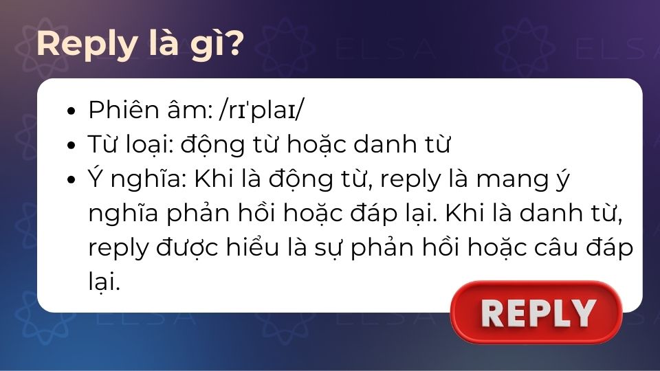 Những khái niệm cơ bản nhất định phải biết của reply Ý nghĩa của reply