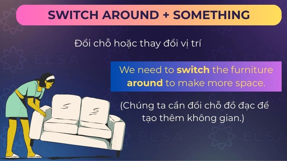 Câu ví dụ switch around 