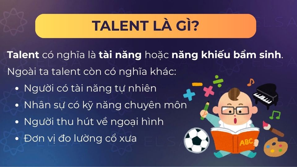 Talent có nhiều nghĩa