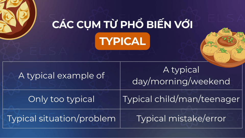 Các cụm từ phổ biến với typical Các cụm từ phổ biến với typical
